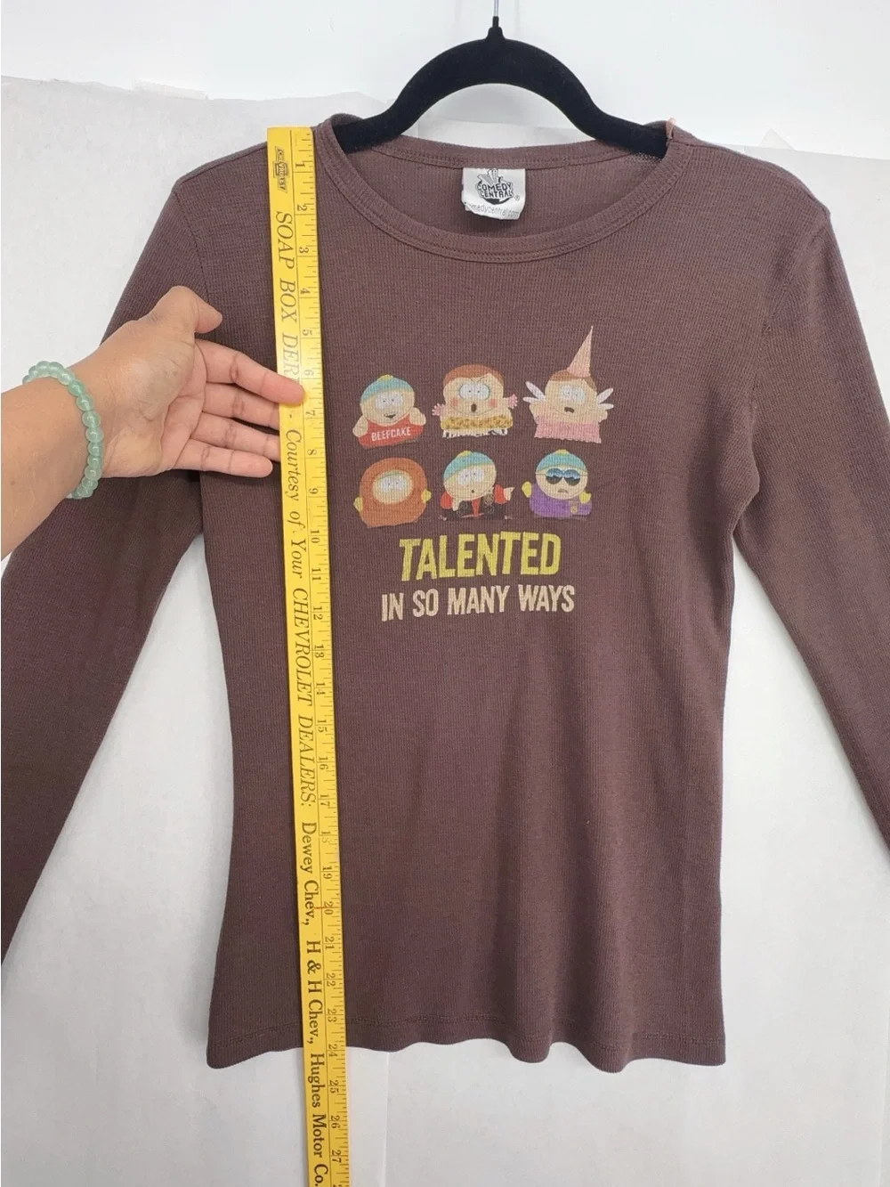2006 Comedy Central South Park Waffle Longsleeve Shirt Talented So Many Ways